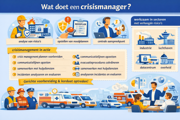 Alles over het beroep crisismanager Wat doet een crisismanager